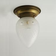 403 Taklampe m/dråpekuppel jugend