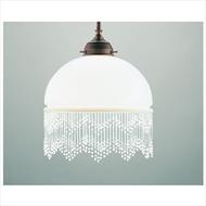 395 Lampe med perlefrynser