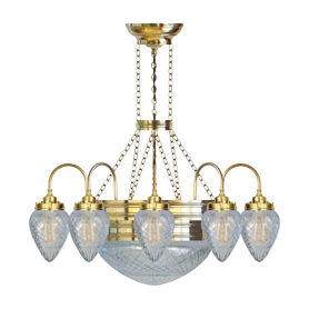 belysning 423 Lysekrone i Jugendstil belysning 423 Lysekrone i Jugendstil